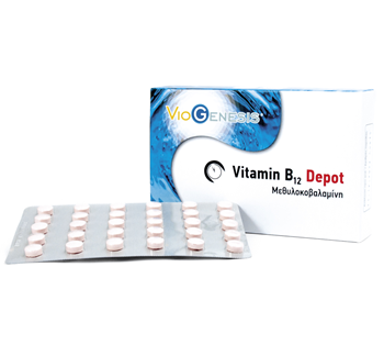 Picture of Viogenesis VITAMIN B12 (METHYLCOBALAMIN) 1000μg DEPOT 30tabs