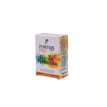 Picture of Geoplan Fortius Pro Vitamin C 1000 mg & Zinc 20 mg & Probiotics 60 disp tabs