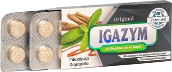 Picture of Igazym Original που Μαλακώνουν το Λαιμό με γεύση Γλυκόριζα Καραμέλα 20τμχ