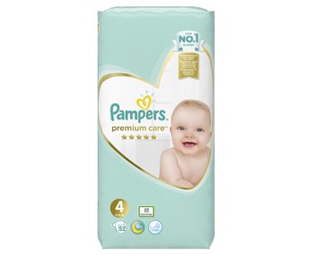 Picture of Pampers Premium Care No 4 (9-14Kg) Πάνες 52Τμχ