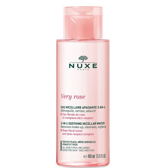 Picture of Nuxe Very Rose 3-in-1 Soothing Micellar Water Μικυλλιακό Νερό Καθαρισμού για Πρόσωπο & Μάτια 400ml