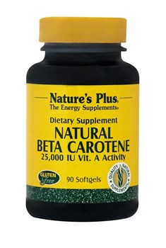 Picture of Natures Plus NATURAL BETA CAROTENE 90softgels