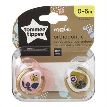 Picture of TOMMEE TIPPEE Πιπίλα Σιλικόνης Moda 0-6+ 2Τεμαχίων