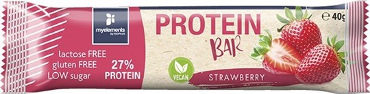 Picture of Myelements Vegan Protein 27% Bar με γεύση Φράουλα 40gr