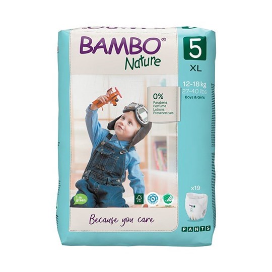 Picture of Πάνα Βρακάκι Bambo Nature no5 (11-17kg) Συσκευασία 19 τεμ.