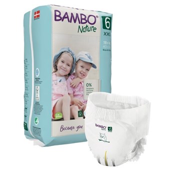 Picture of Πάνα Βρακάκι Bambo Nature XXlarge (18+kg) No. 6 Συσκευασία 90 Τεμαχίων