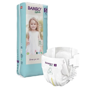 Picture of Πάνα Bambo Nature Junior (12-18kg)  No.5 Συσκευασία 132 Τεμαχίων