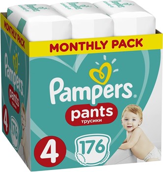 Picture of Pampers Pants No.4 (9-15kg) 176 Πάνες