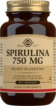 Picture of SOLGAR Spirulina 750mg 80 κάψουλες