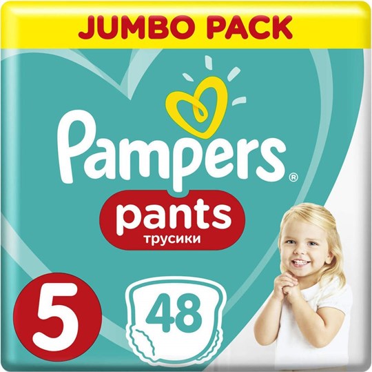 Picture of Pampers Jumbo Pack Pants No 5 (12-17kg) 48τμχ