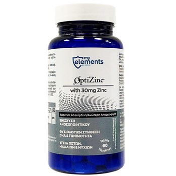 Picture of MYELEMENTS ME OPTIZINC WITH 30mg ZINC 60TABS