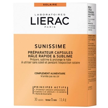 Picture of LIERAC SUNISSIME CAPSULES BRONZAGE 30caps