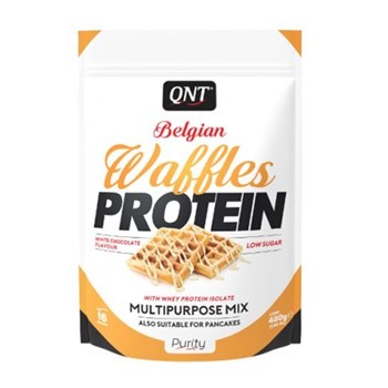 Picture of QNT BELGIAN WAFFLES PROTEIN White Chocolate 480gr