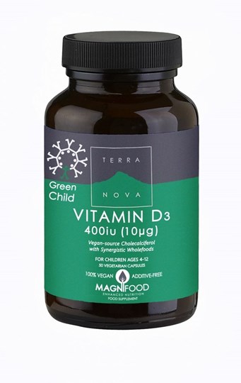 Picture of ΤΕRRANOVA Green Child Vitamin D3 400iu (10µg) 50 κάψουλες