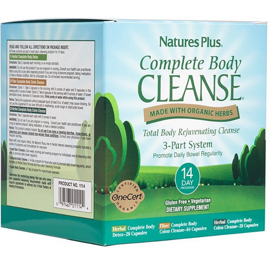 Picture of Nature's Plus Complete Body Cleanse 14 Day Program (Herbal Complete Body Detox 28caps + Fiber Complete Body Colon Cleanse 84caps + Herbal Complete Body Colon Cleanse28caps)