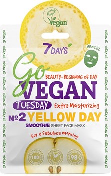 Picture of 7 Days Go Vegan Yellow Day 25gr Μάσκα Ομορφιάς