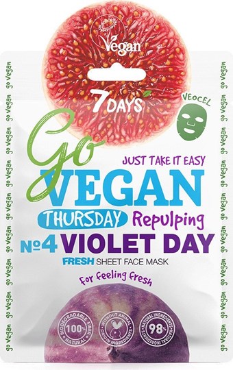 Picture of 7 Days Go Vegan Violet Day 25gr Μάσκα Ομορφιάς