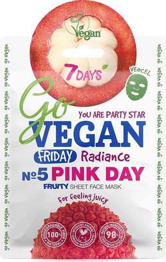 Picture of 7 Days Go Vegan Pink Day 25gr Μάσκα Ομορφιάς
