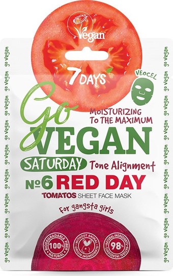 Picture of 7 Days Go Vegan Red Day 25gr Μάσκα Ομορφιάς
