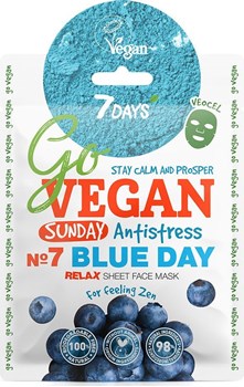 Picture of 7 Days Go Vegan Blue Day 25gr Μάσκα Ομορφιάς