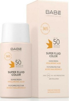 Picture of Babe Super Fluid Color Sunscreen with Hyaluronic Acid Spf50, 50ml