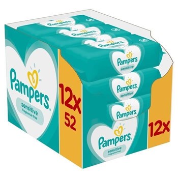 Picture of Pampers Sensitive Μωρομάντηλα 12x52τμχ
