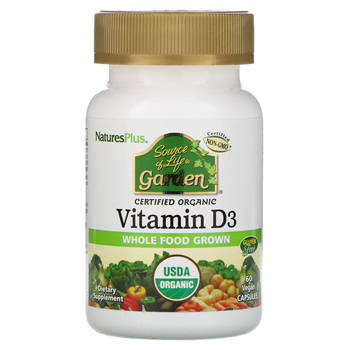 Picture of NATURES PLUS Source Of Life Garden Vitamin D3 Vegan Friendly Βιταμίνη D3 2.500IU 60caps