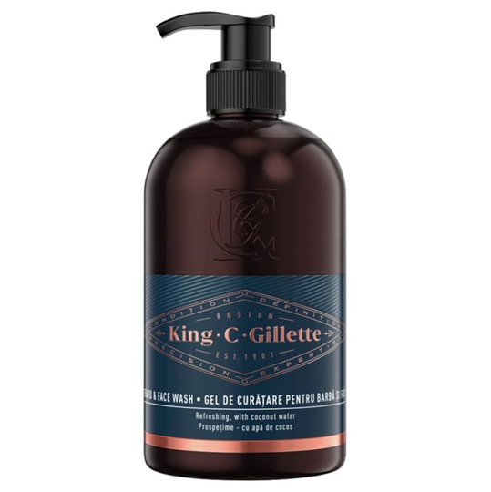 Picture of Gillette King C Beard & Face Wash 350ml