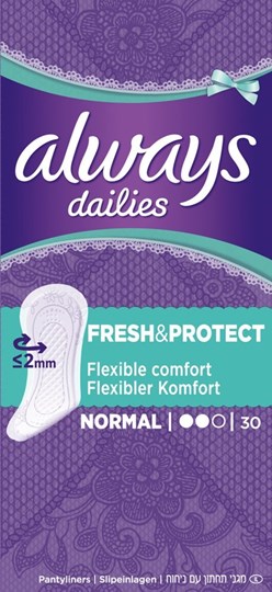 Picture of Always Dailies Fresh & Protect Normal 30τμχ