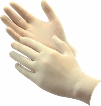 Picture of Alfashield Alfa Gloves Εξεταστικά Γάντια Λάτεξ Χωρίς Πούδρα Λευκό 100τμχ