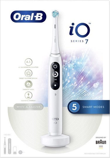 Picture of Oral-B IO Series 7 Ηλεκτρική Οδοντόβουρτσα με Χρονομετρητή White Alabaster