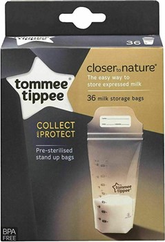 Picture of Tommee Tippee Closer to Nature Breast Milk Storage Bags 36τμχ