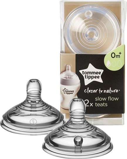 Picture of Tommee Tippee Θηλές σιλικόνης Closer to Nature - μικρής ροής 0m+