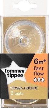 Picture of Tommee Tippee Θηλή από Σιλικόνη Γρήγορης Ροής 2τμχ