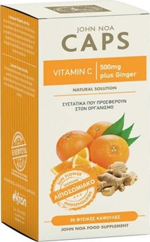Picture of John Noa Vitamin C 500mg Plus Ginger 30 κάψουλες