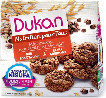 Picture of Dukan Cookies Βρώμης με Κομμάτια Σοκολάτας 100gr