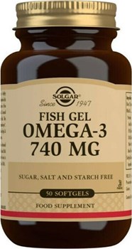 Picture of SOLGAR OMEGA-3 FISH GEL 740mg softgels 50s