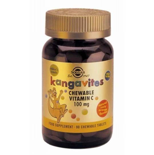 Picture of SOLGAR KANGAVITES VITAMIN C ORANGE 100MG 90ΤAB