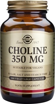 Picture of SOLGAR Choline 350mg 100 tabs