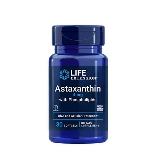 Picture of Life Extension Astaxanthin 4 mg with Phospholipids 30Softgels
