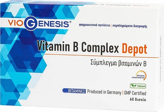 Picture of VIOGENESIS Vitamin B Complex Depot 60 tabs