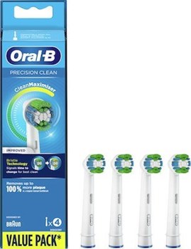 Picture of Oral-B Precision Clean CleanMaximiser Value Pack Ανταλλακτικές Κεφαλές για Ηλεκτρική Οδοντόβουρτσα 4τμχ
