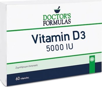 Picture of Doctor's Formulas Vitamin D3 5000iu 60 κάψουλες