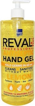 Picture of Intermed Reval Plus Antiseptic Hand Gel Lemon Σκοτώνει τα Μικρόβια σε 60" 1Lt