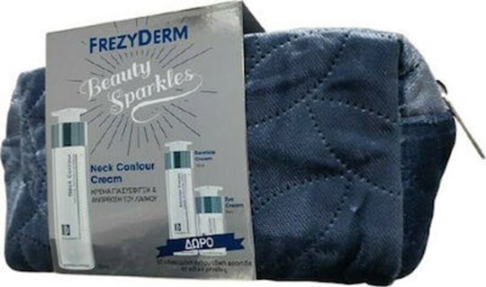 Picture of Frezyderm Beauty Sparkles Dermiox Neck Contour Cream 50ml, Dermiox Cream 15ml, Eye Cream 5ml & Cosmetic Bag