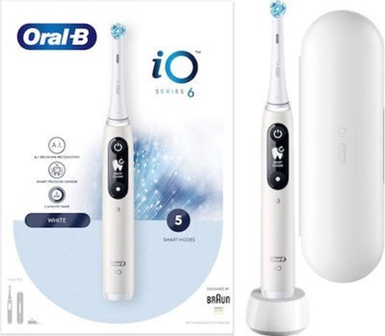 Picture of Oral-B IO Series 6 Ηλεκτρική Οδοντόβουρτσα με Αισθητήρα Πίεσης Opal White