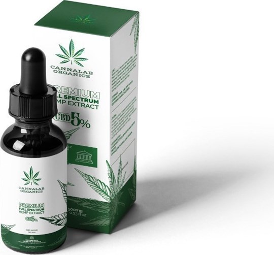 Picture of Cannalab Organics Premium Full Spectrum Hemp Extract CBD 5% 10ml