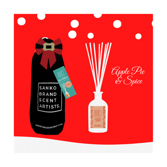 Picture of SANKO THE XMAS POUCH APPLE PIE & SPICE Reed Diffuser αρωματικό χώρου 250 ml