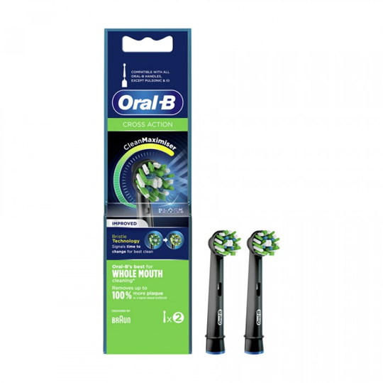 Picture of Oral-B Ανταλλακτικές Κεφαλές  Cross Action Improved Black Edition 2τμχ