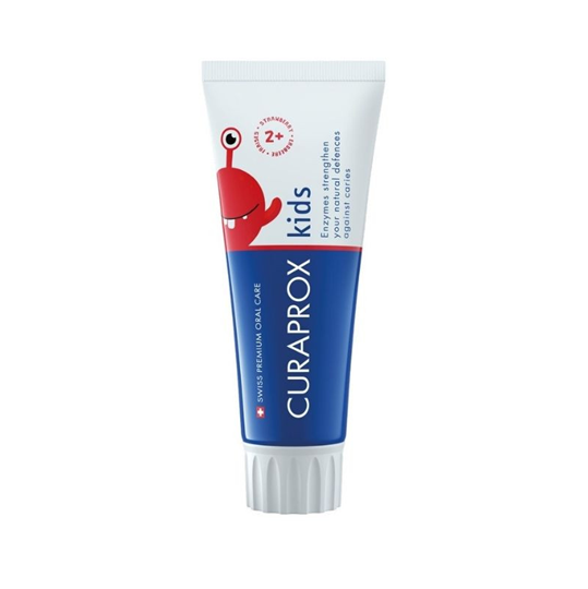 Picture of Curaprox Toothpaste For Kids Παιδική Οδοντόκρεμα από 2 Ετών και Άνω με Γεύση Φράουλας με Φθόριο 950ppm 60ml